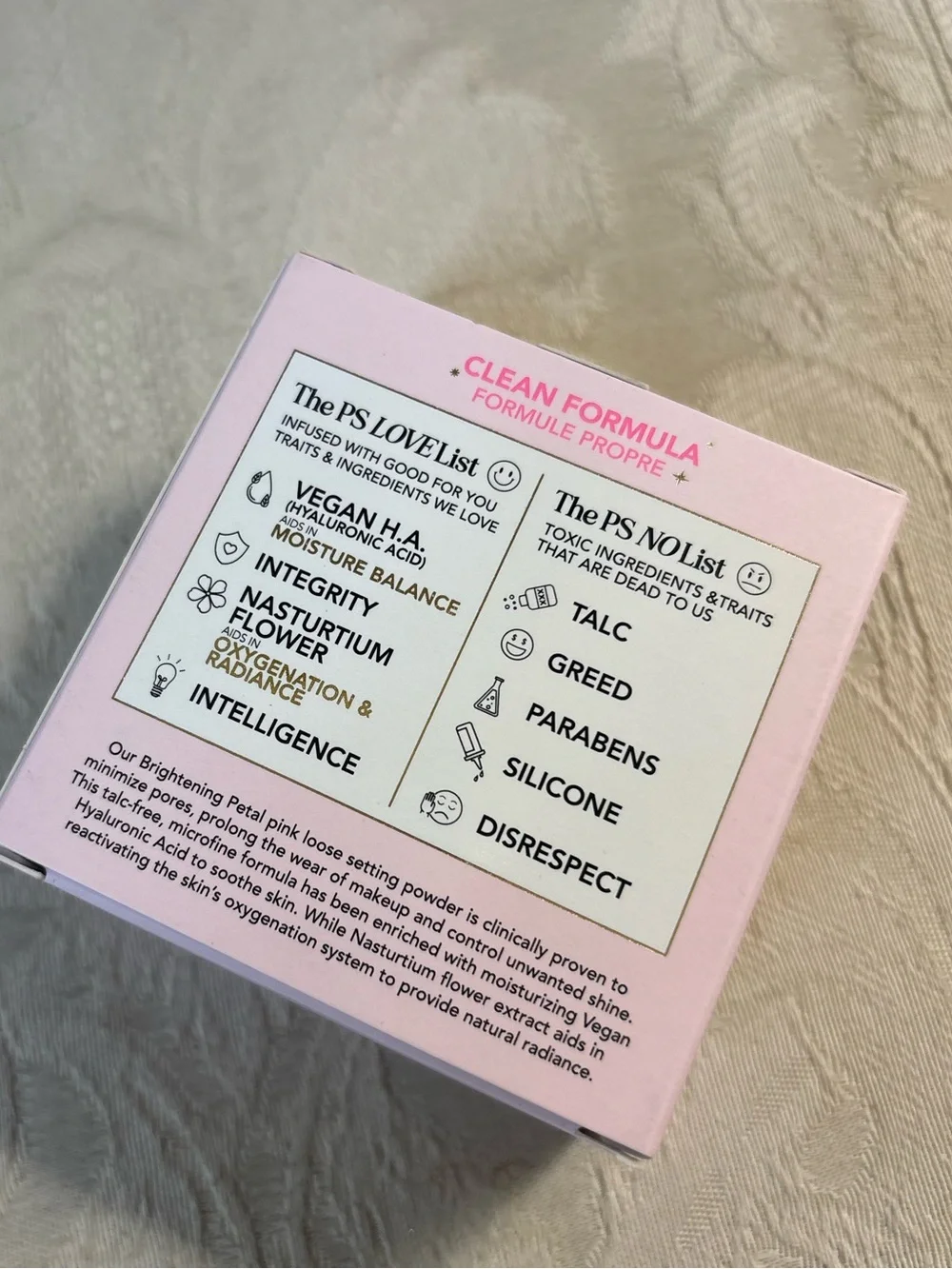 Polite Society More Than a Pretty Loose Setting Powder in Petal BNIB